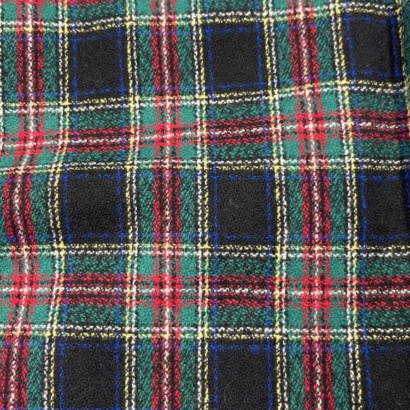 Vintage Pendleton Black Stewart Tartan 100% Wool Skirt Women 10 Petite Academia - Picture 3 of 10